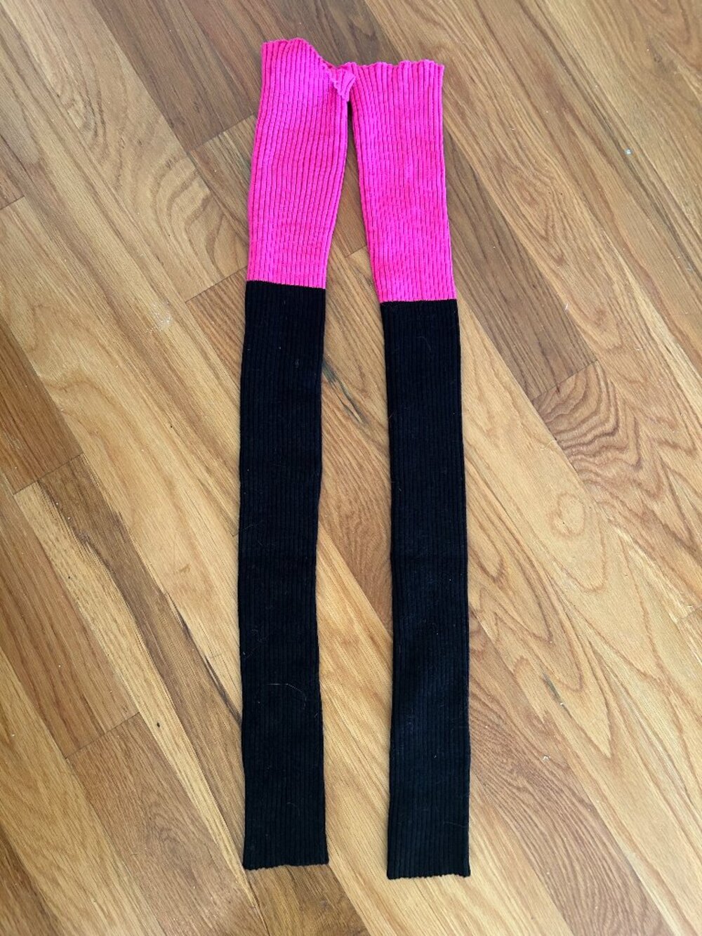 Pink and Black Leg Warmers